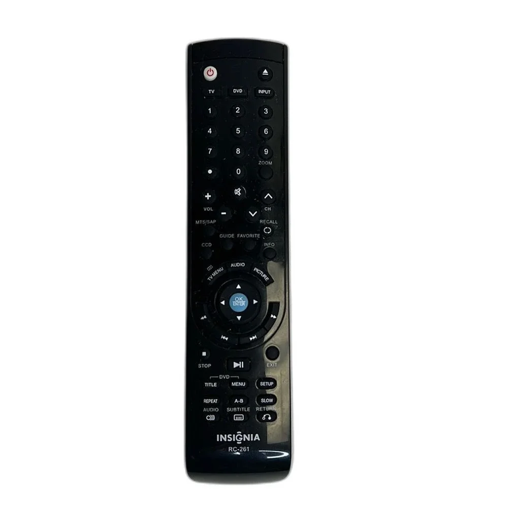 RC-261 Replaced Remote Control for Insignia TV NS-LDVD26Q-10A NS-LDVD19Q-10A